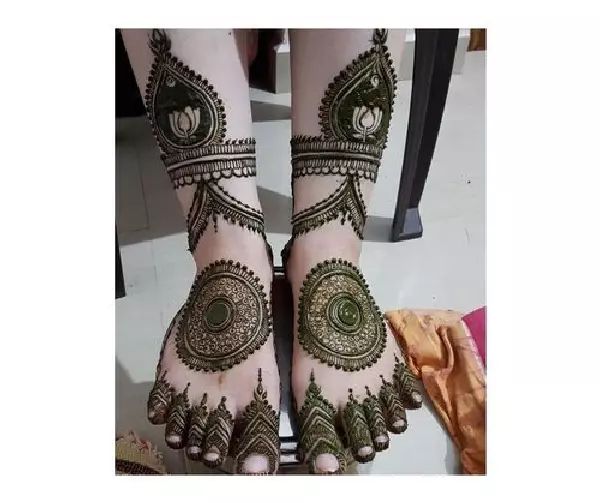 Leg Mehndi Design, Stylish Leg Mehndi Design 50