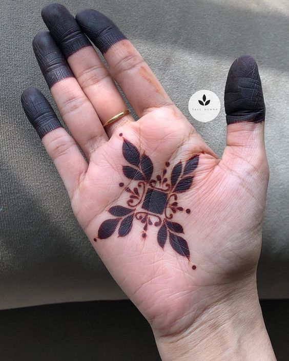 Front Hand Simple Mehndi Design, Front Hand Mehndi Design 85