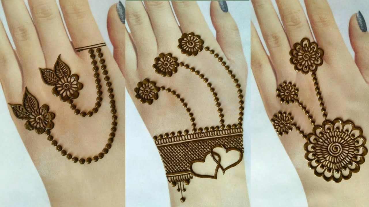 Back Hand Mehndi Design, Stylish Back Hand Mehndi Designs 106