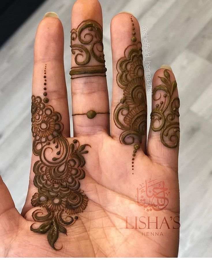 Finger Mehndi Design, Stylish Finger Mehndi Design 21
