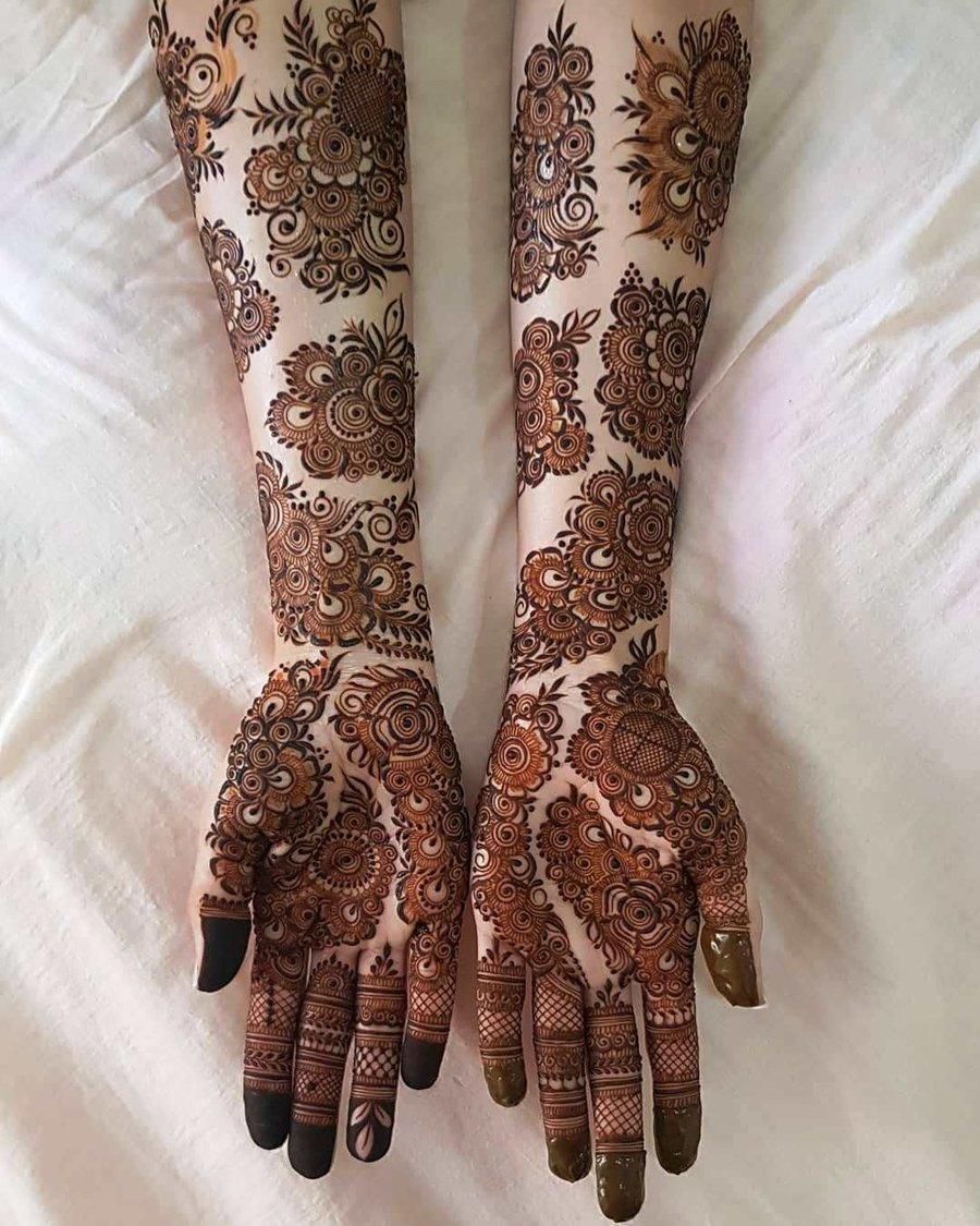 Full Hand Mehndi Design, Stylish Full Hand Mehndi Design 85