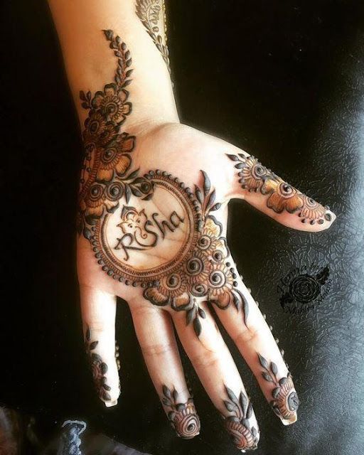 Front Hand Simple Mehndi Design, Front Hand Mehndi Design 65