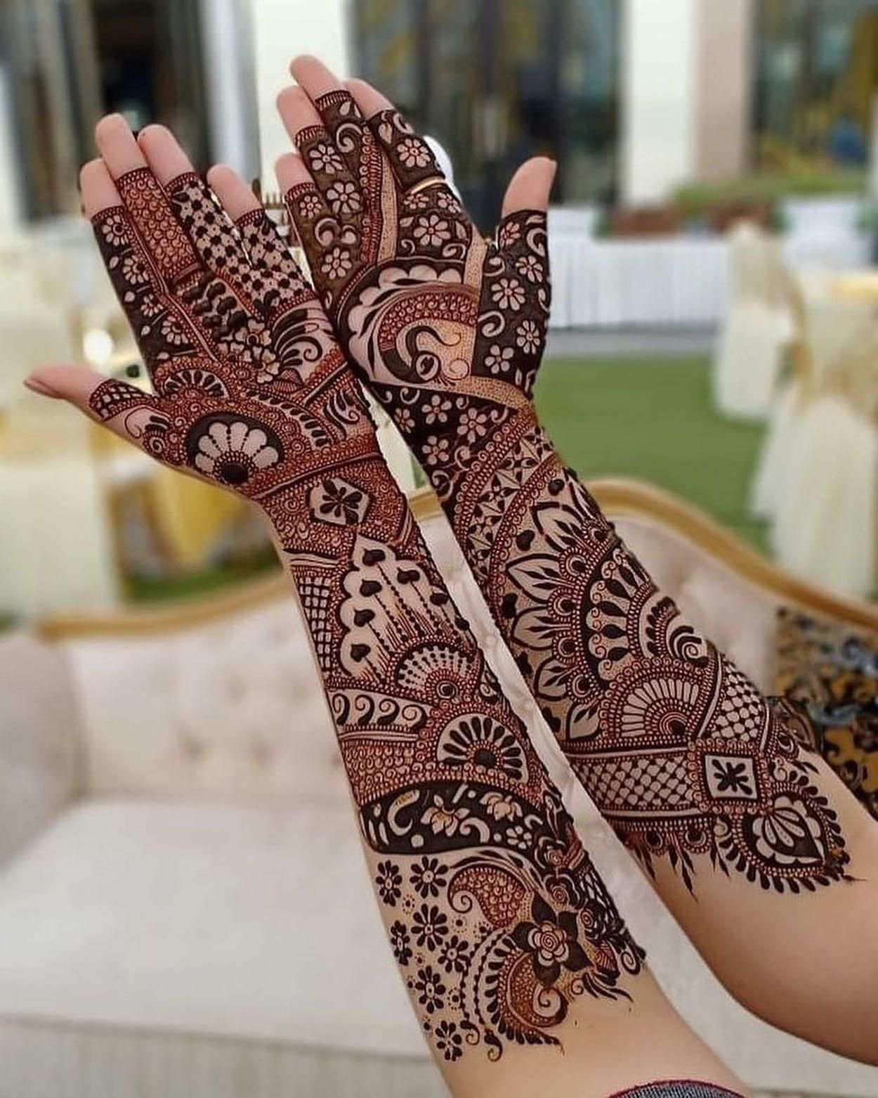 Full Hand Mehndi Design, Stylish Full Hand Mehndi Design 87