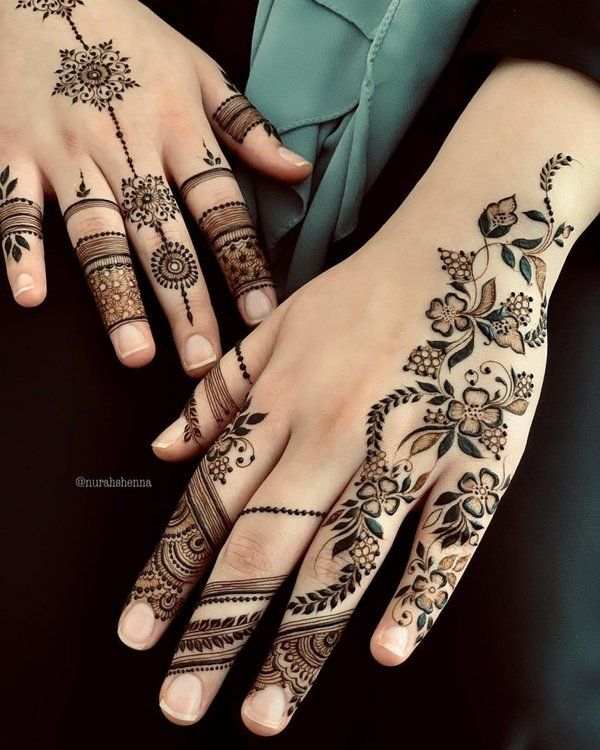 Finger Mehndi Design, Stylish Finger Mehndi Design 45