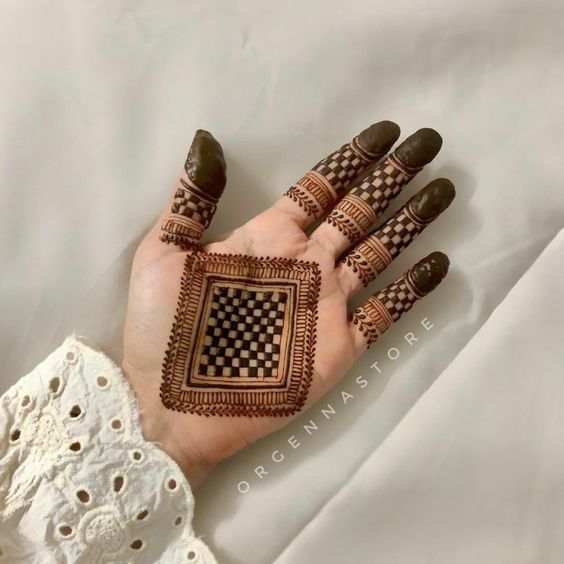 Front Hand Simple Mehndi Design, Front Hand Mehndi Design 83