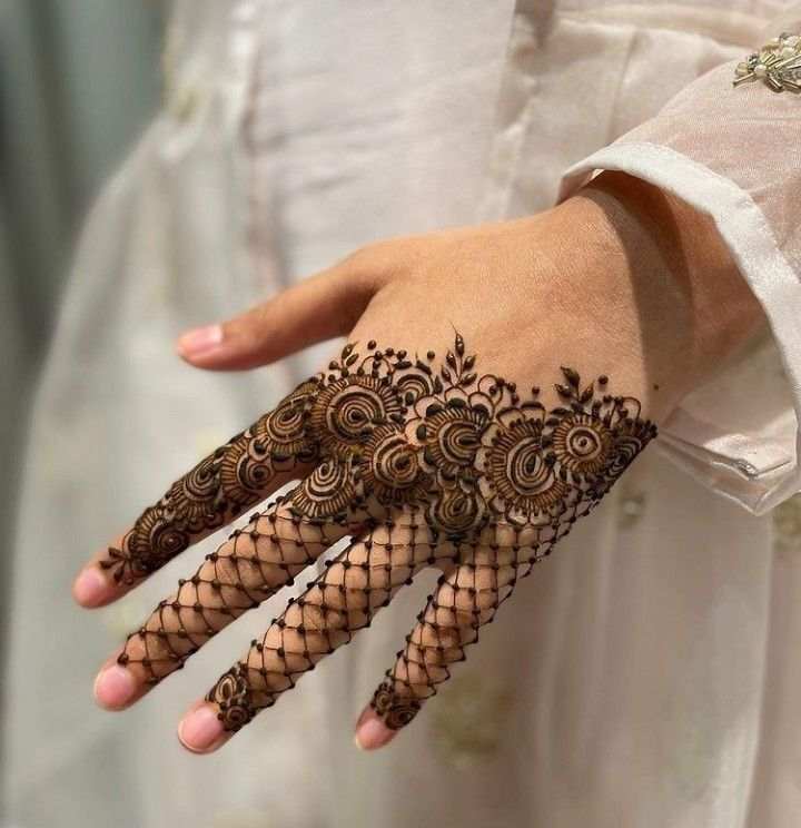 Finger Mehndi Design, Stylish Finger Mehndi Design 22