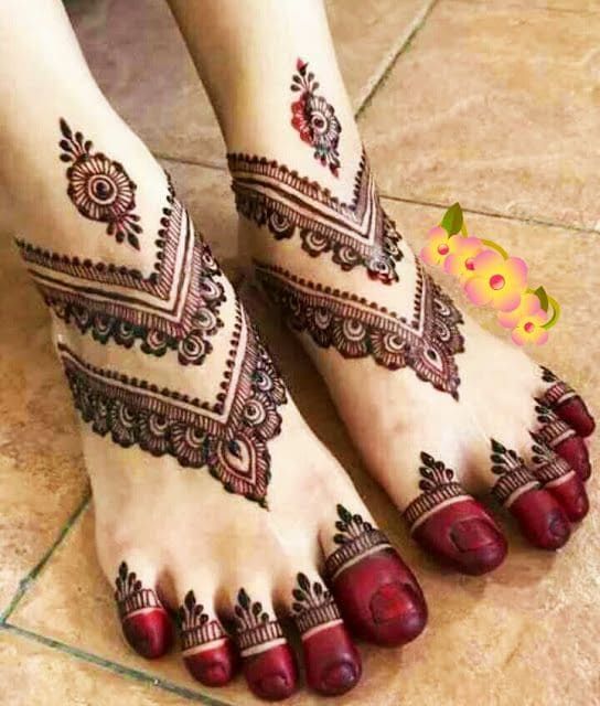Foot Mehndi Design, Feet Mehndi Design 122