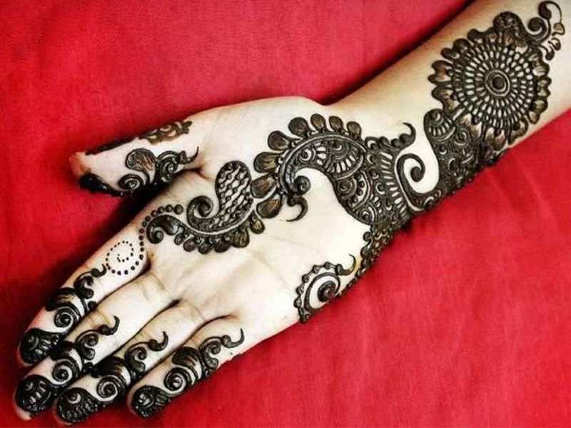 Back Hand Mehndi Design, Stylish Back Hand Mehndi Designs 144