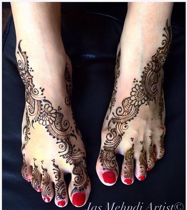 Foot Mehndi Design, Feet Mehndi Design 36