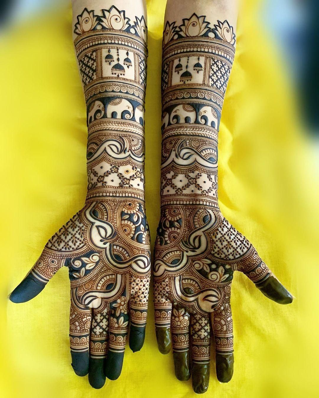 Full Hand Mehndi Design, Stylish Full Hand Mehndi Design 102