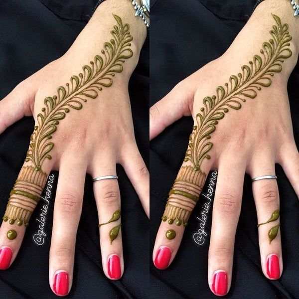 Finger Mehndi Design, Stylish Finger Mehndi Design 46
