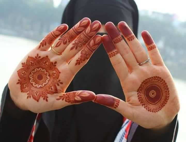 Front Hand Simple Mehndi Design, Front Hand Mehndi Design 125