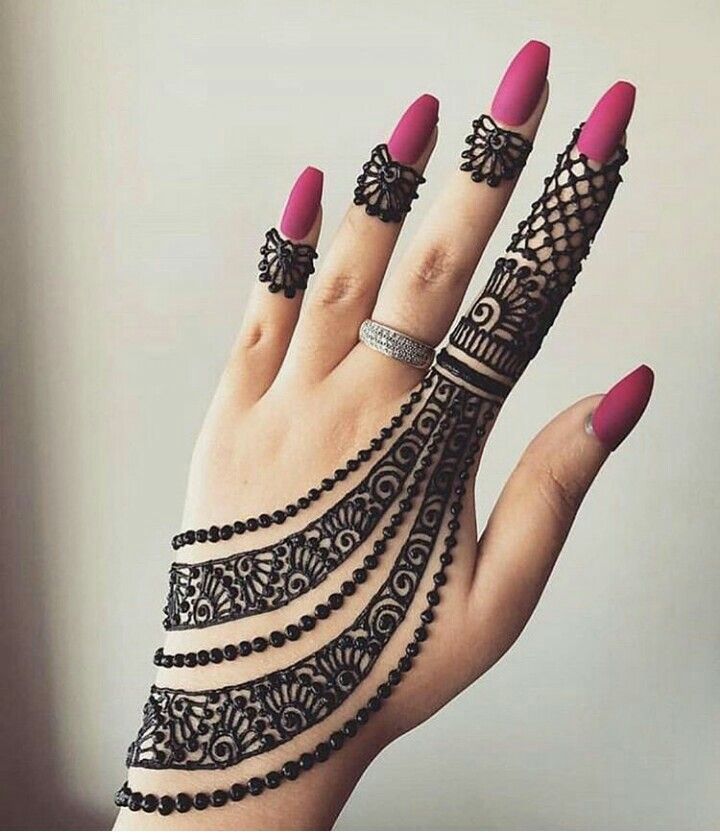 Back Hand Mehndi Design, Stylish Back Hand Mehndi Designs 34