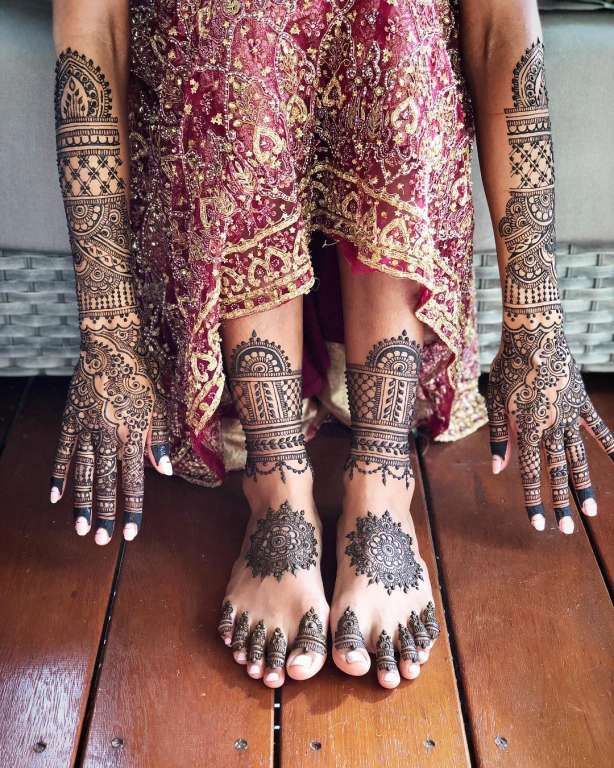 Leg Mehndi Design, Stylish Leg Mehndi Design 2