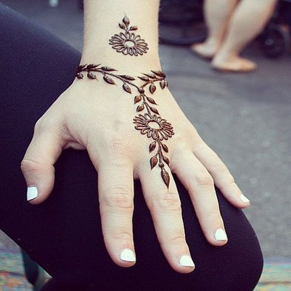 Back Hand Mehndi Design, Stylish Back Hand Mehndi Designs 24