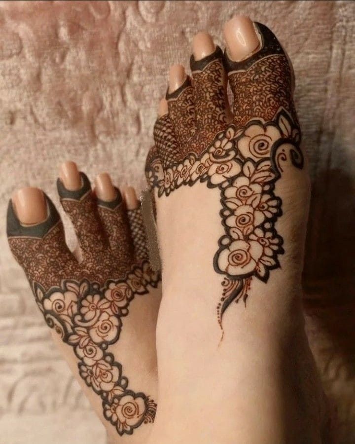 Foot Mehndi Design, Feet Mehndi Design 107