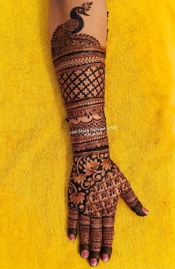 Full Hand Mehndi Design, Stylish Full Hand Mehndi Design 20