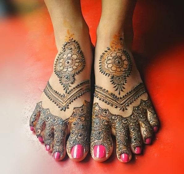 Foot Mehndi Design, Feet Mehndi Design 15