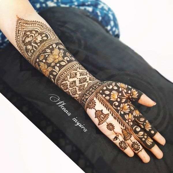 Front Hand Simple Mehndi Design, Front Hand Mehndi Design 15