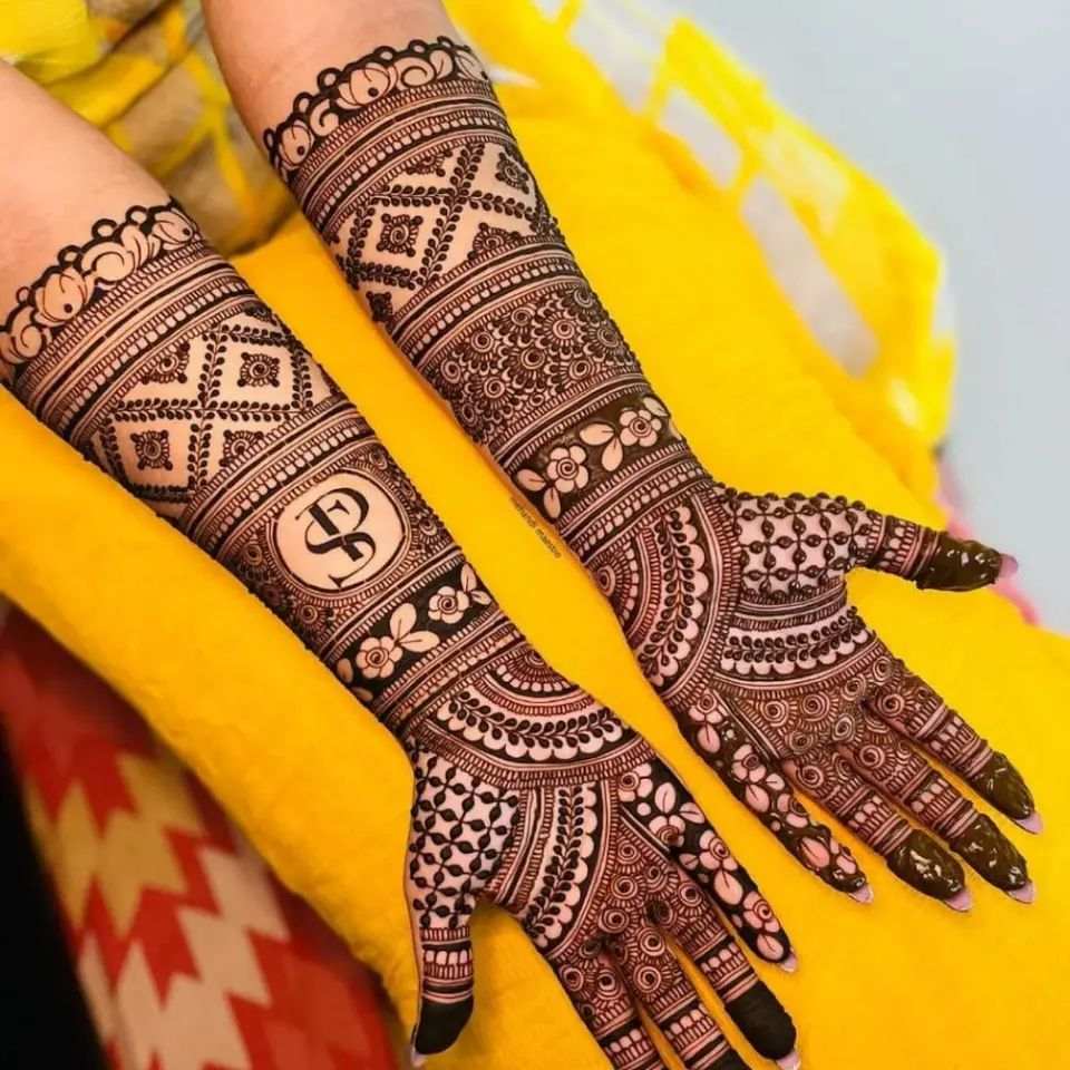 Full Hand Mehndi Design, Stylish Full Hand Mehndi Design 94