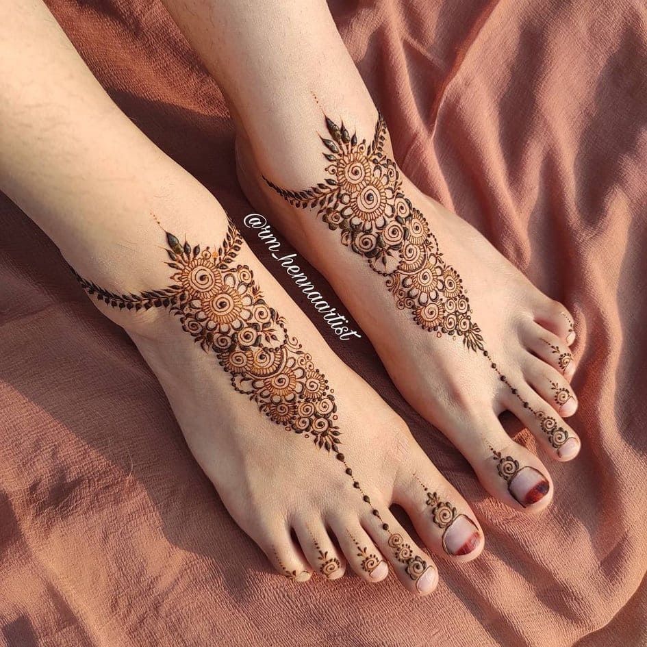 Foot Mehndi Design, Feet Mehndi Design 40
