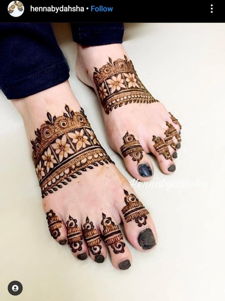Foot Mehndi Design, Feet Mehndi Design 48