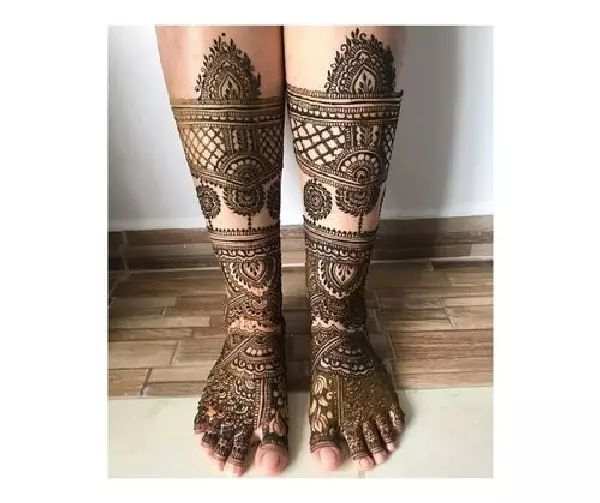 Leg Mehndi Design, Stylish Leg Mehndi Design 73