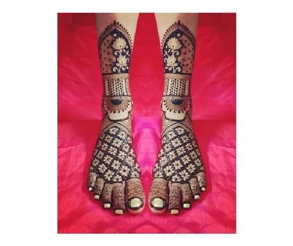 Leg Mehndi Design, Stylish Leg Mehndi Design 54
