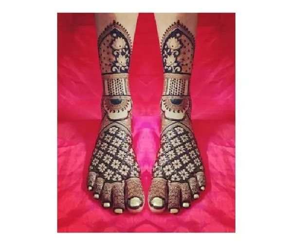 Leg Mehndi Design, Stylish Leg Mehndi Design 54
