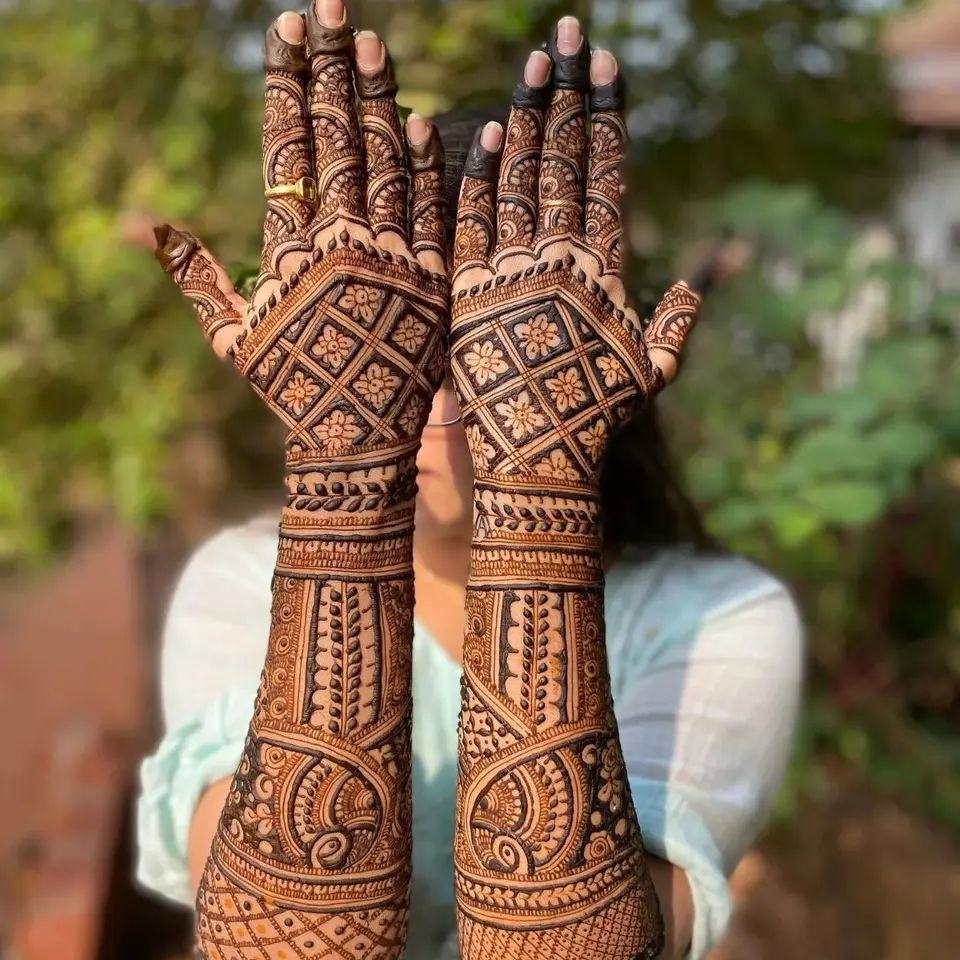 Full Hand Mehndi Design, Stylish Full Hand Mehndi Design 114