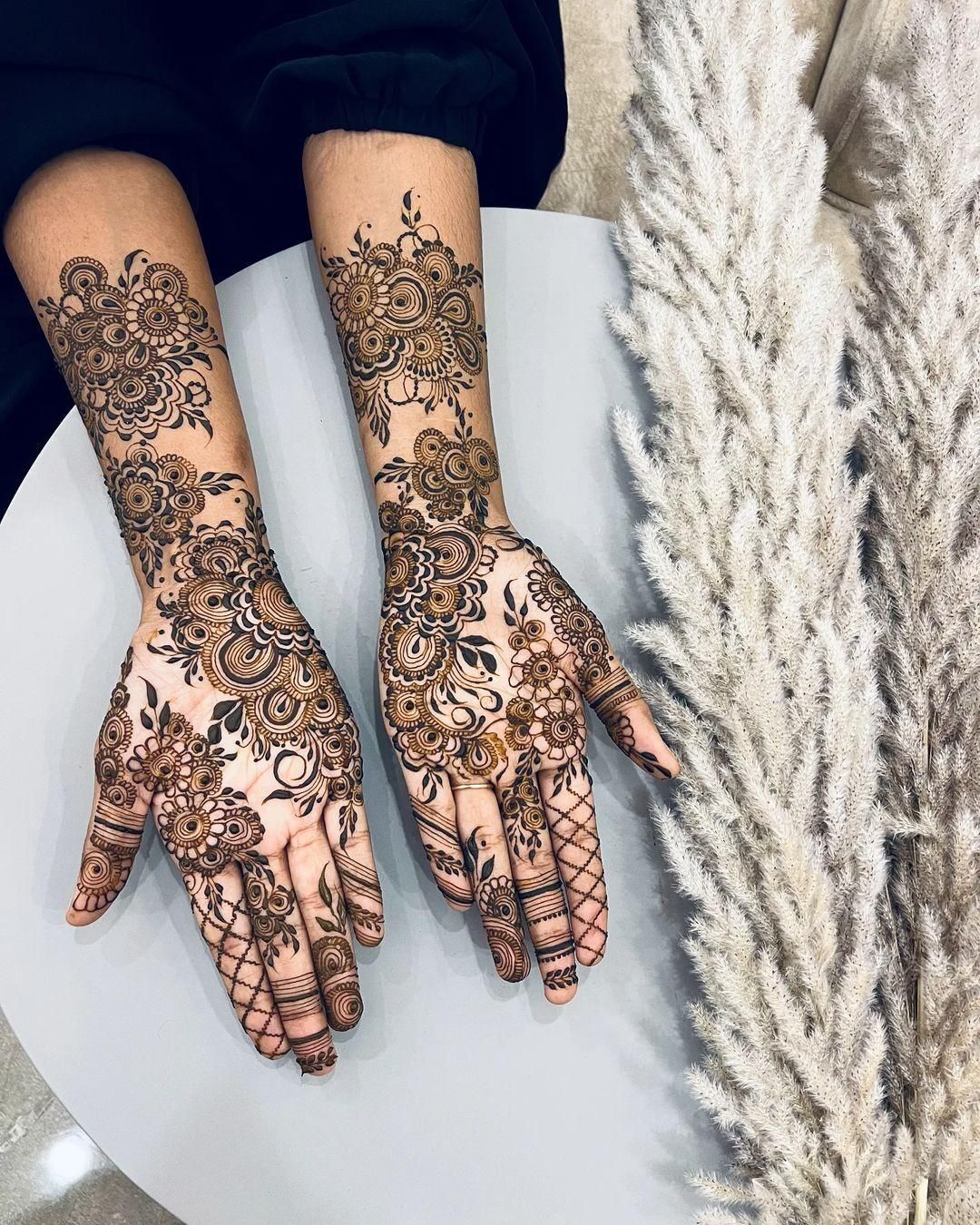 Full Hand Mehndi Design, Stylish Full Hand Mehndi Design 68