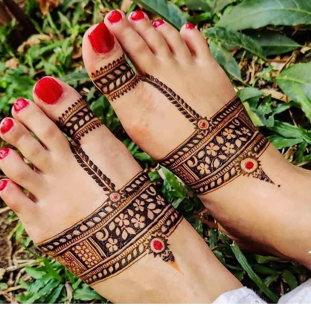 Foot Mehndi Design, Latest Foot Mehndi Design