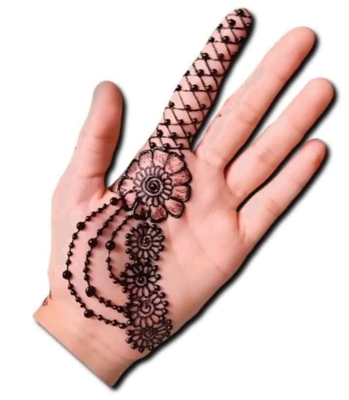 Front Hand Simple Mehndi Design, Front Hand Mehndi Design 118