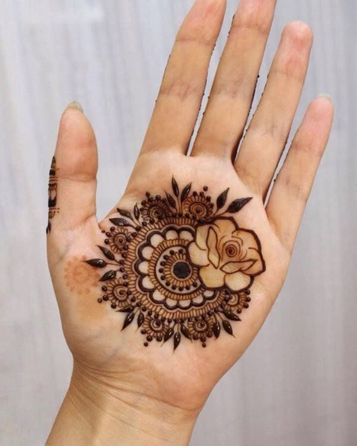 Front Hand Simple Mehndi Design, Front Hand Mehndi Design 120