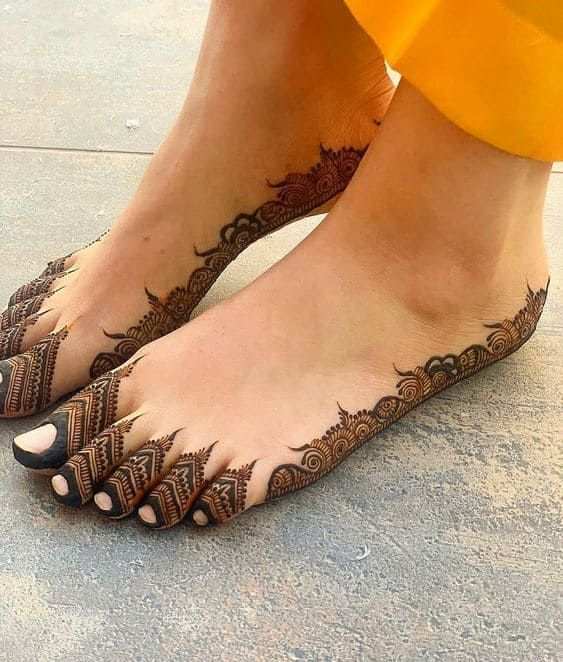 Foot Mehndi Design, Feet Mehndi Design 116
