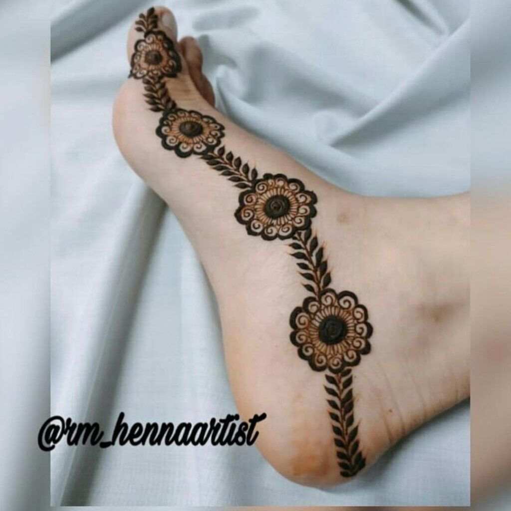 Foot Mehndi Design, Feet Mehndi Design 111