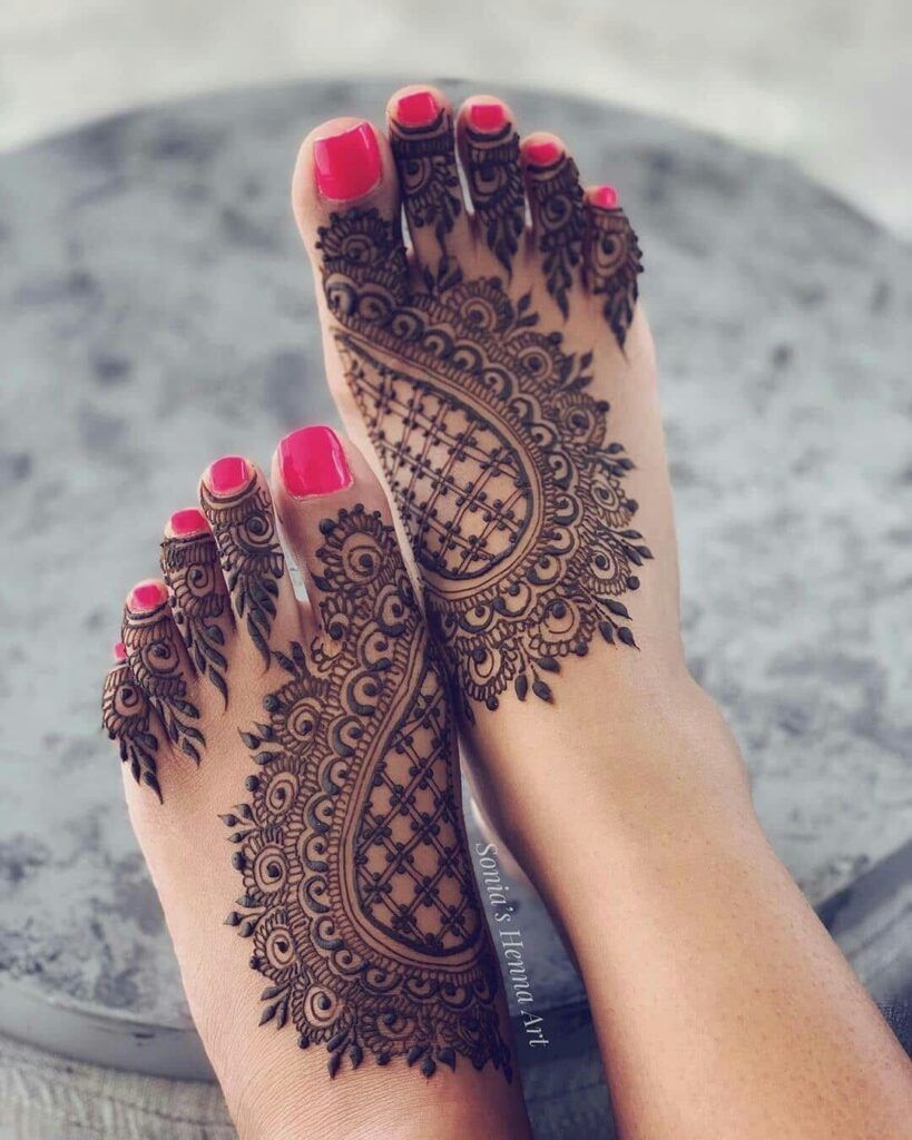 Foot Mehndi Design, Feet Mehndi Design 57