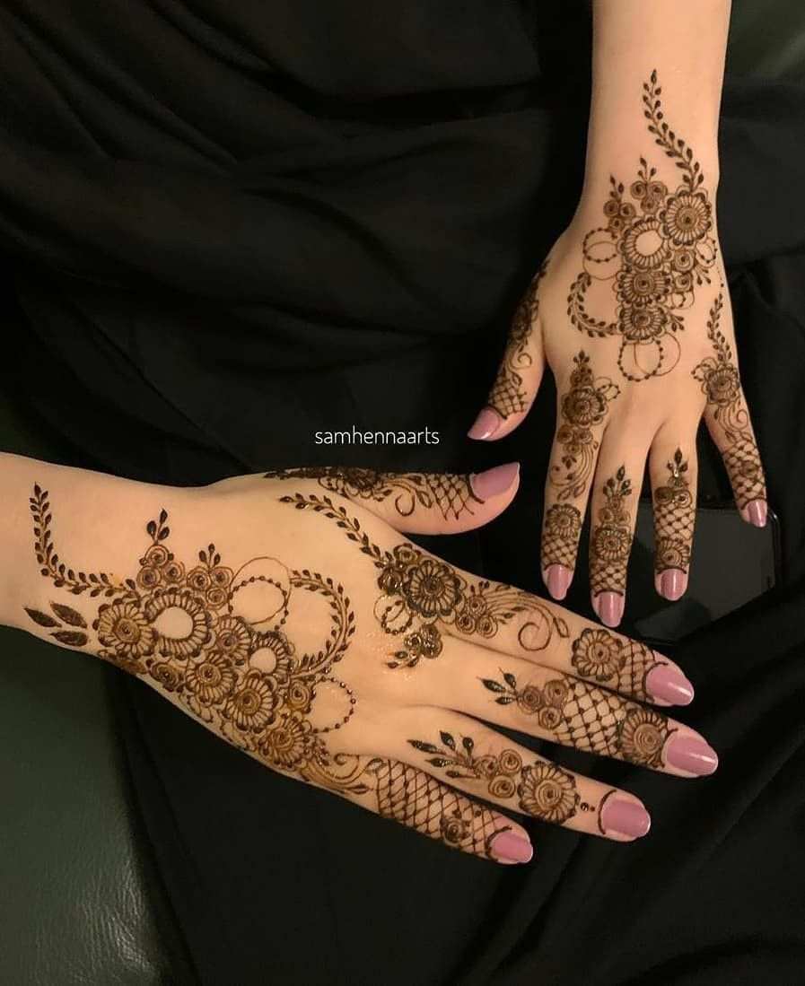 Finger Mehndi Design, Stylish Finger Mehndi Design 32