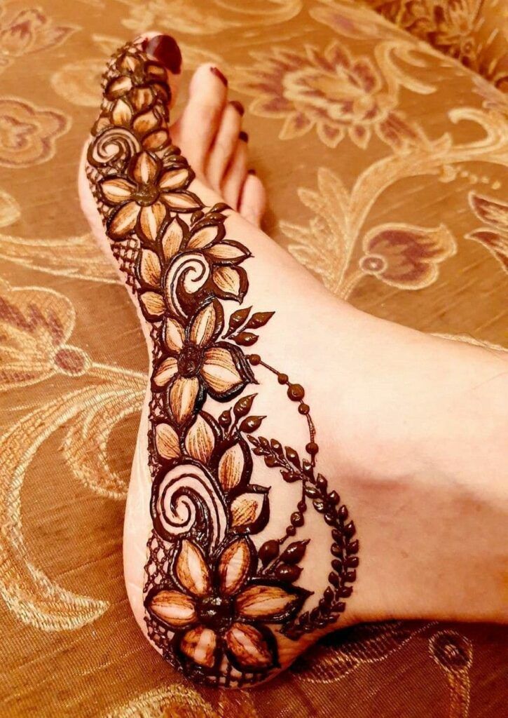 Foot Mehndi Design, Feet Mehndi Design 13
