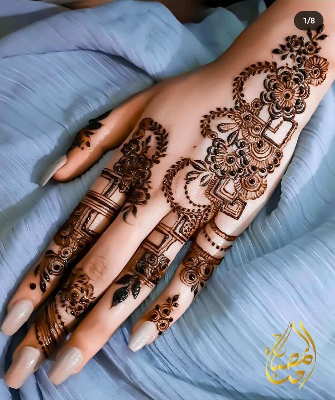 Finger Mehndi Design, Stylish Finger Mehndi Design 39