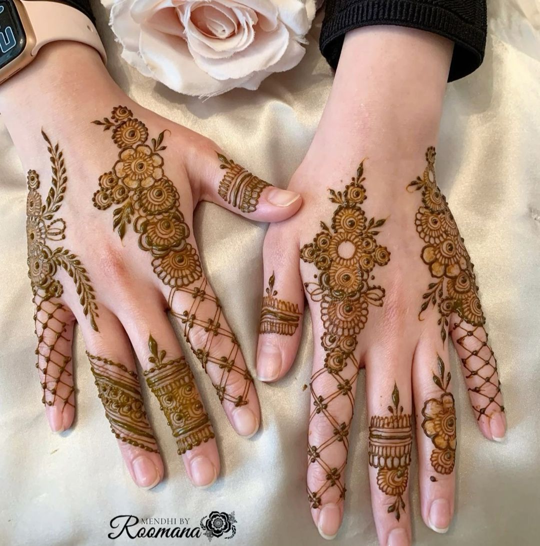 Finger Mehndi Design, Royal Finger Mehndi Design