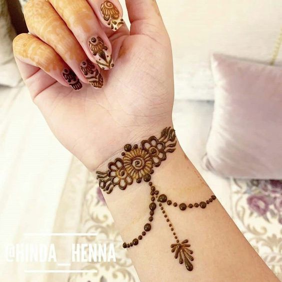 Front Hand Simple Mehndi Design, Front Hand Mehndi Design 59