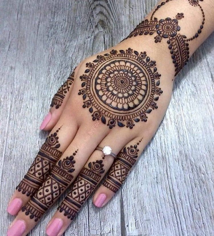 Back Hand Mehndi Design, Stylish Back Hand Mehndi Designs 58