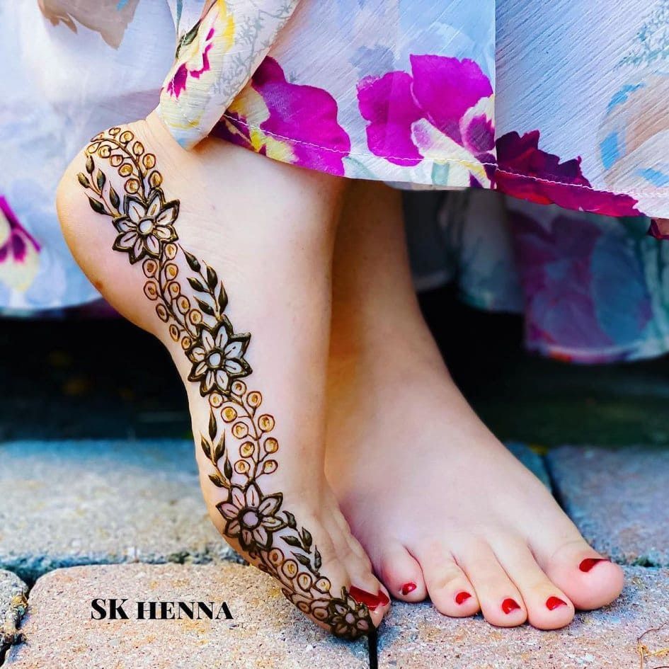 Foot Mehndi Design, Feet Mehndi Design 62