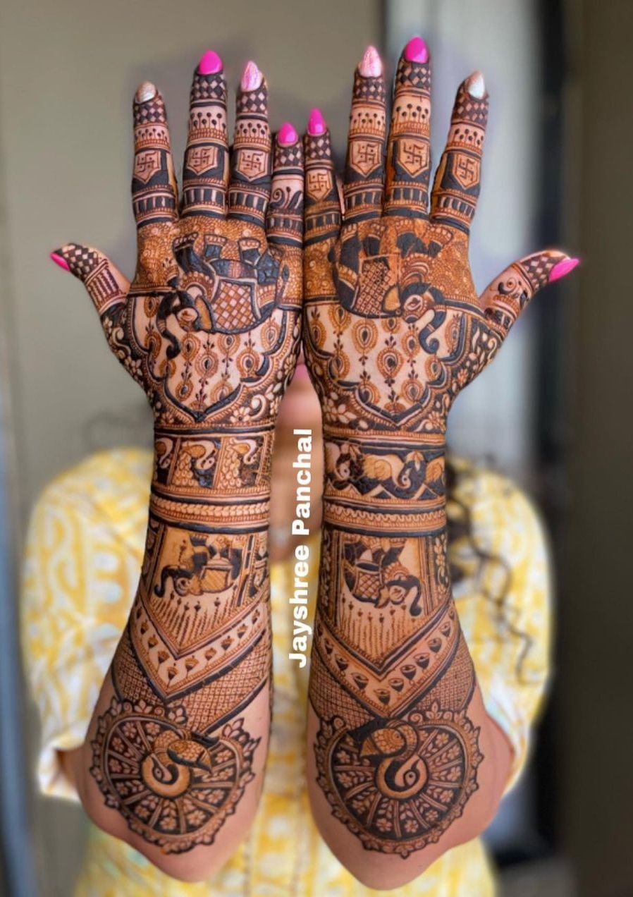 Full Hand Mehndi Design, Stylish Full Hand Mehndi Design 4