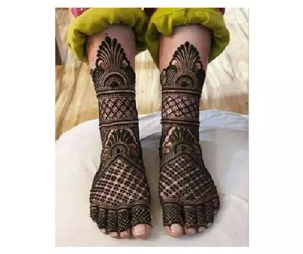 Leg Mehndi Design, Stylish Leg Mehndi Design 84
