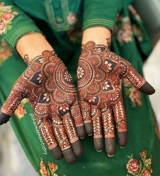 Front Hand Simple Mehndi Design, Front Hand Mehndi Design 77