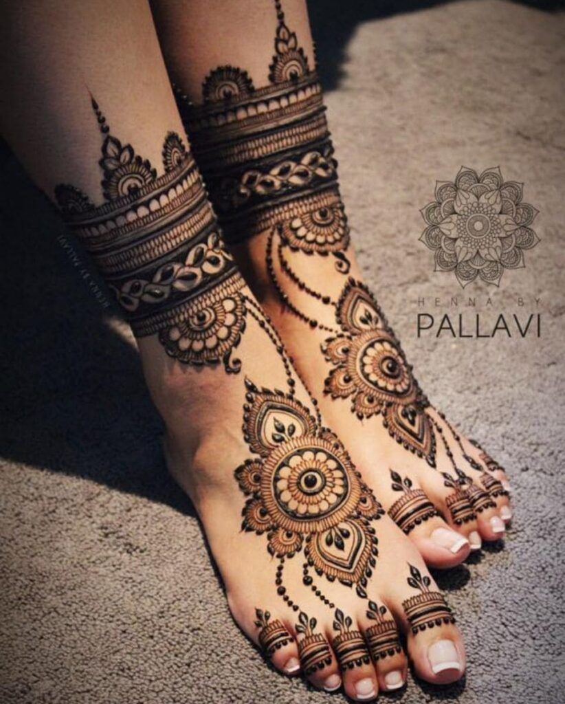 Foot Mehndi Design, Feet Mehndi Design 46