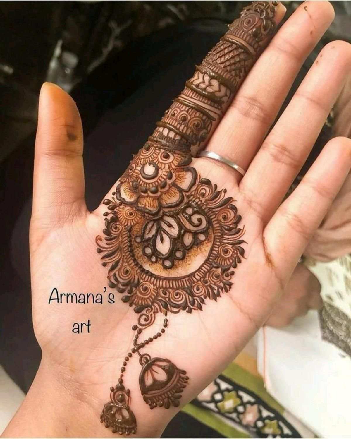Finger Mehndi Design, Stylish Finger Mehndi Design 7