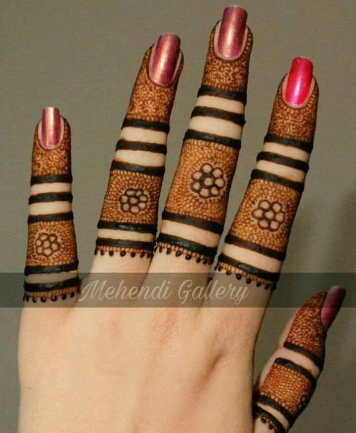 Finger Mehndi Design, Stylish Finger Mehndi Design 30
